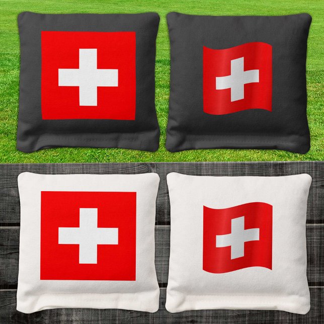 Switzerland patriotic bags, Swiss Flag Cornhole Bags (Creator Uploaded)