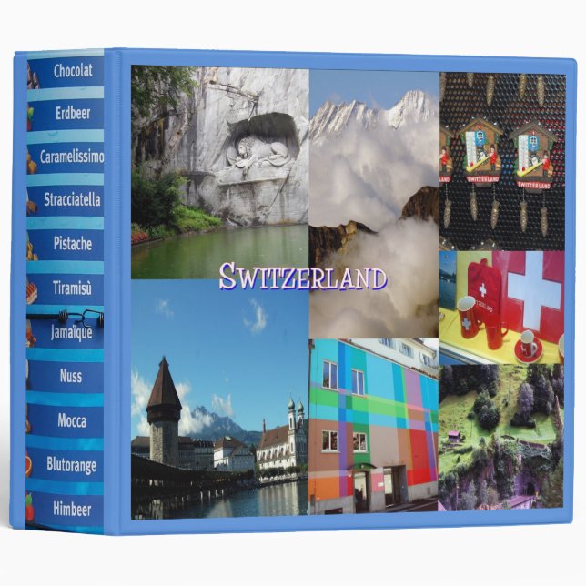 Switzerland Photo Collage Binder (Front/Spine)