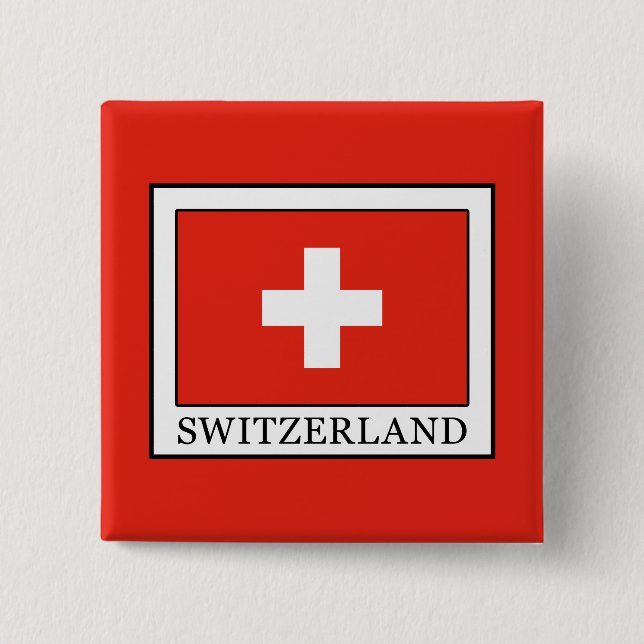 Switzerland Pinback Button (Front)