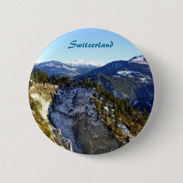 Switzerland Pinback Button (Front)