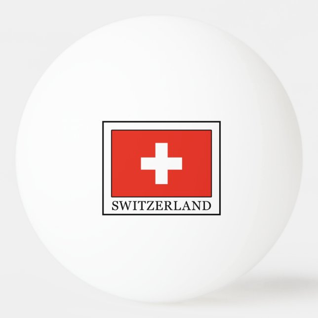 Switzerland Ping Pong Ball (Front)