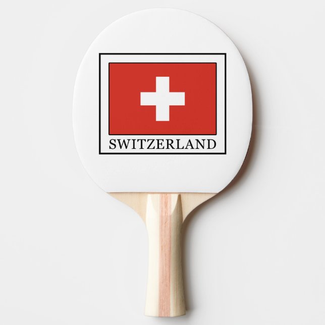 Switzerland Ping-Pong Paddle (Front)