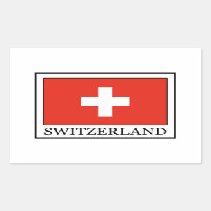 Switzerland Rectangular Sticker