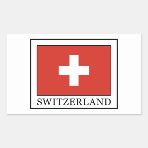Switzerland Rectangular Sticker