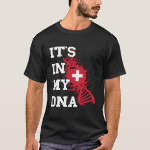 Switzerland Roots Swiss Flag 2 T-Shirt