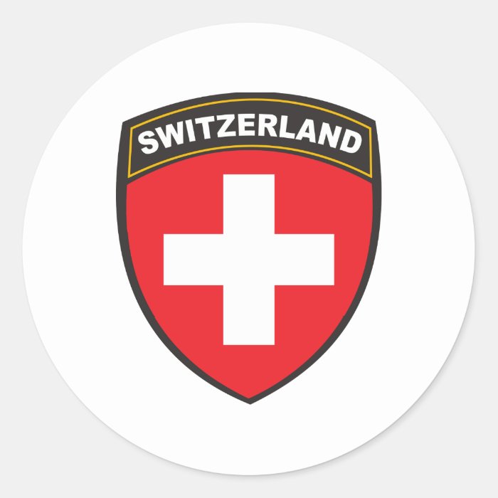 Switzerland Round Sticker