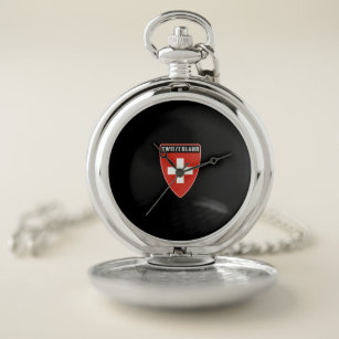 Switzerland Shield Pocket Watch