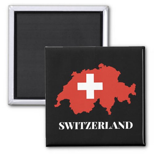 Switzerland silhouette magnet