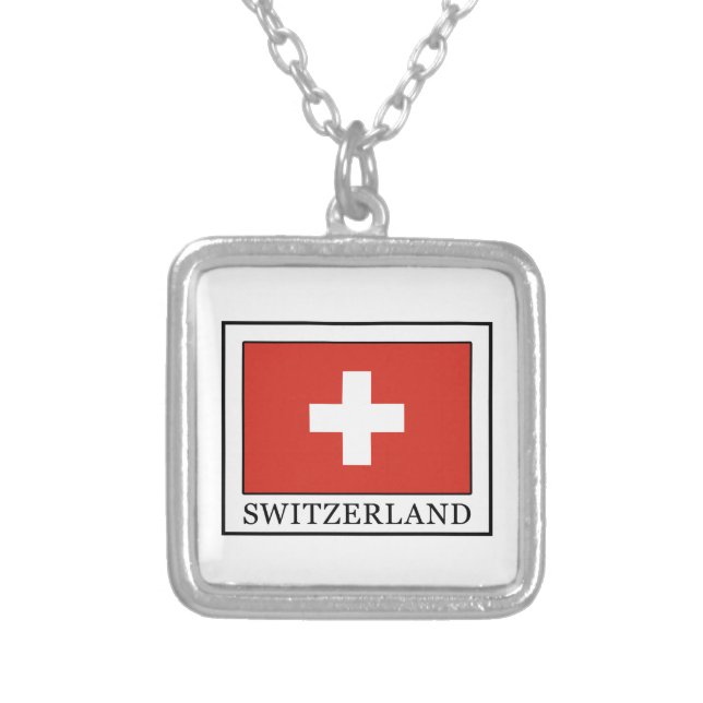 Switzerland Silver Plated Necklace (Front)