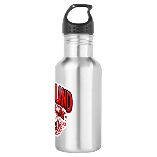 Switzerland Soccer 2026 Soccer Bold Country Typogr Stainless Steel Water Bottle