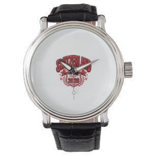 Switzerland Soccer 2026 Soccer Bold Country Typogr Watch