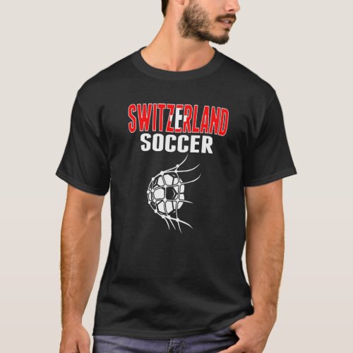 Switzerland Soccer Ball In Net  Swiss Football Sup T_Shirt
