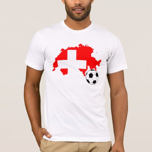 Switzerland Soccer Jersey Swiss Flag T_Shirt