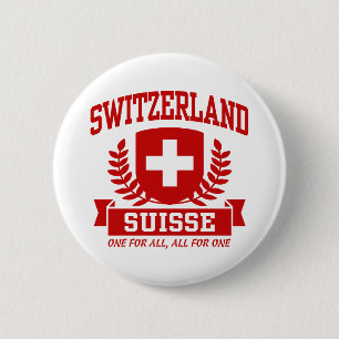 Switzerland Suisse Button
