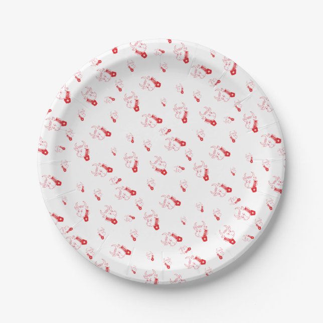 Switzerland - Suisse - Svizzera - Svizra Papptelle Paper Plates (Front)