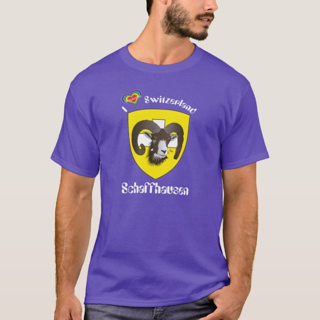 Switzerland Suisse Svizzera Svizra Schaffhausen T-Shirt (Front)