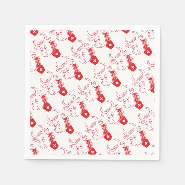 Switzerland - Suisse - Svizzera - Svizra Serviette Paper Napkins (Front)