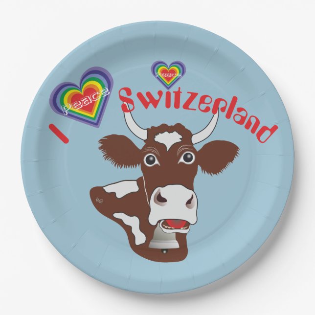 Switzerland - Suisse - Svizzera - Svizra - Switzer Paper Plates (Front)