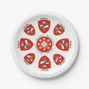 Switzerland - Suisse - Svizzera - Svizra - Switzer Paper Plates