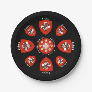 Switzerland - Suisse - Svizzera - Svizra - Switzer Paper Plates