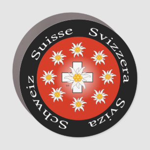 Switzerland Suisse Svizzera Svizra Switzerland Car Magnet