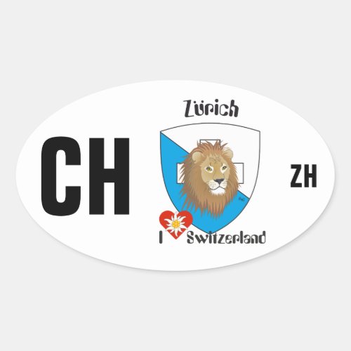 Switzerland Suisse Svizzera Svizra Switzerland Oval Sticker