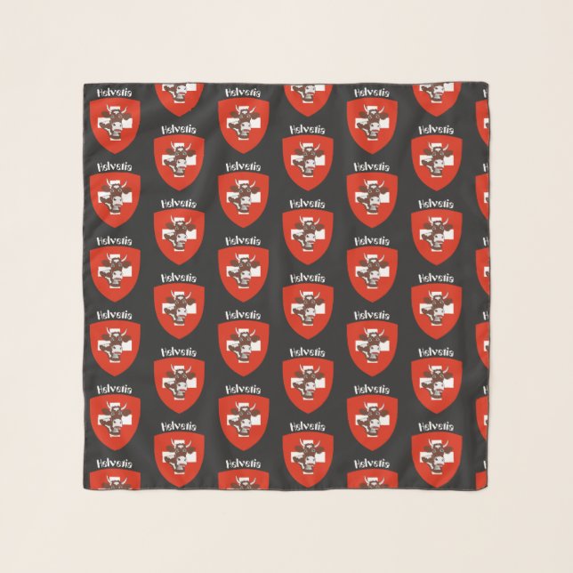 Switzerland Suisse Svizzera Svizra Switzerland Scarf (Front)