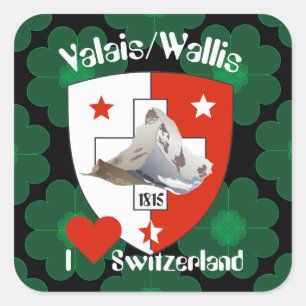 Switzerland Suisse Svizzera Svizra Switzerland Square Sticker