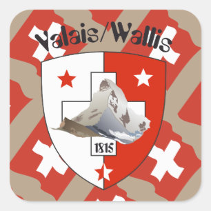 Switzerland Suisse Svizzera Svizra Switzerland Square Sticker