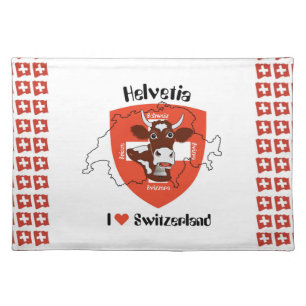 Switzerland - Suisse - Svizzera - Svizra table set Placemat