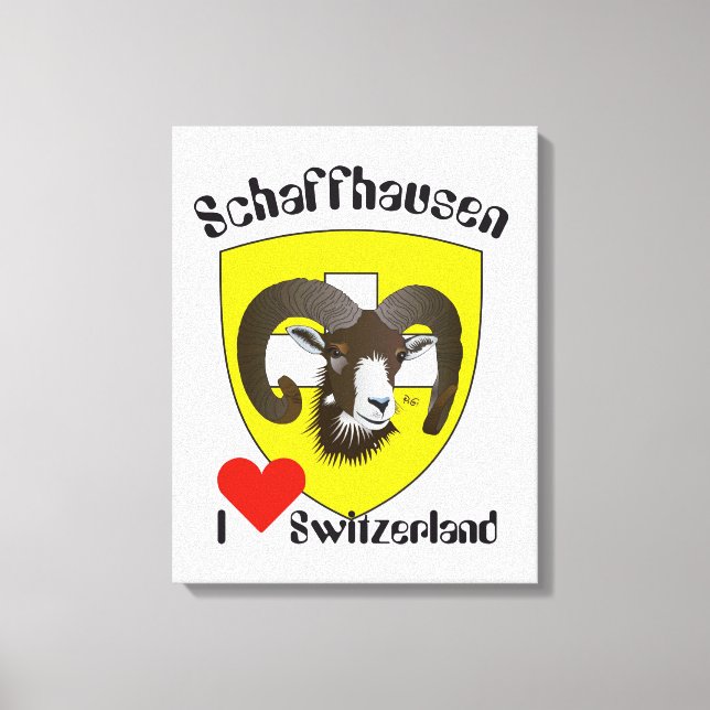Switzerland Suisse Switzerland Schaffhausen Canvas Print (Front)