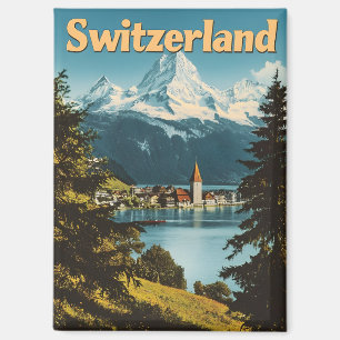 Switzerland Swiss Alps Scenic Mountains Magnet