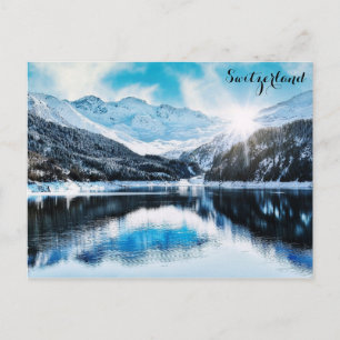 Switzerland Swiss Alps Travel Photo Postcard