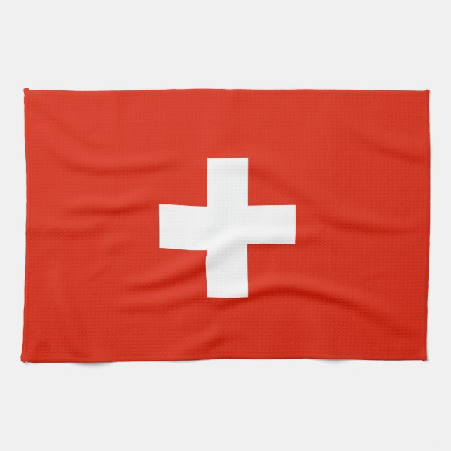 switzerland swiss country flag towel (Horizontal)