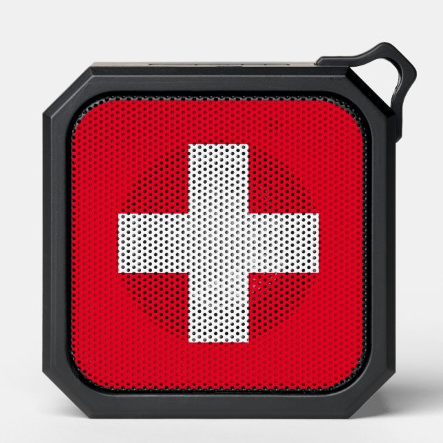 Switzerland Swiss Flag Bluetooth Speaker (Front)