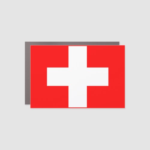 Switzerland Swiss Flag Car Magnet