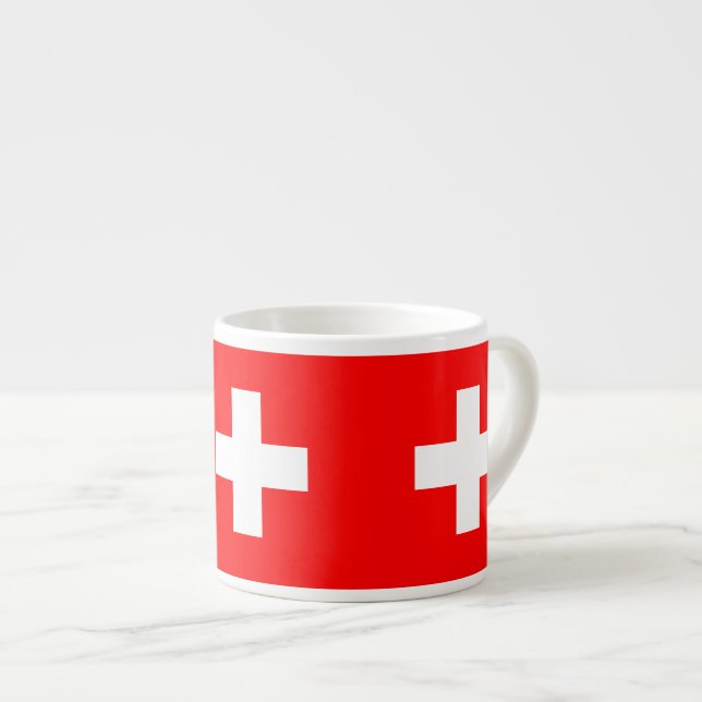 Switzerland - Swiss Flag Espresso Cup (Front Right)