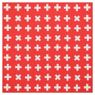 Switzerland & Swiss Flag fashion, travel/sport Fabric