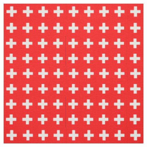 Switzerland & Swiss Flag fashion, travel/sport Fabric