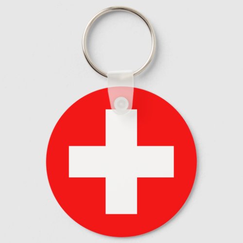 Switzerland Swiss Flag Keychain