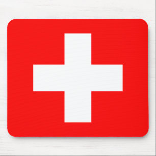 Switzerland (Swiss) Flag Mouse Pad