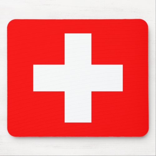 Switzerland Swiss Flag Mouse Pad