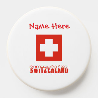 Switzerland Swiss Flag Red Personalization  PopSocket