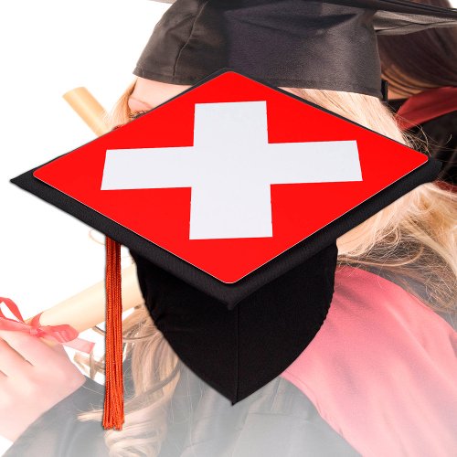 Switzerland  Swiss Flag _ Students University Graduation Cap Topper