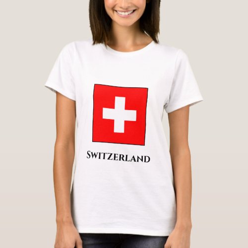 Switzerland Swiss Flag T_Shirt