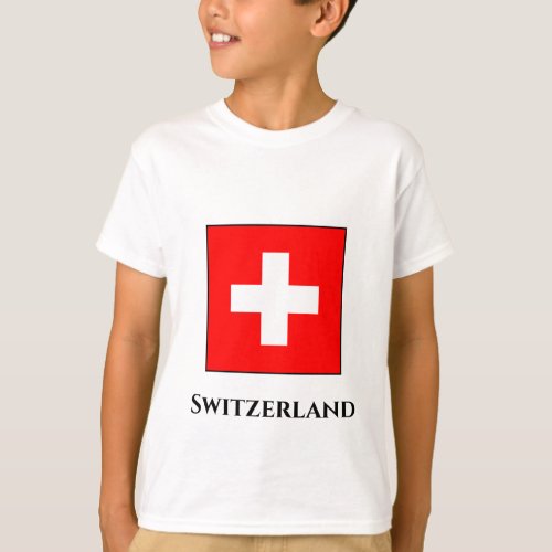 Switzerland Swiss Flag T_Shirt