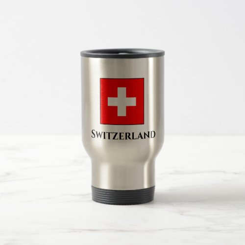 Switzerland Swiss Flag Travel Mug
