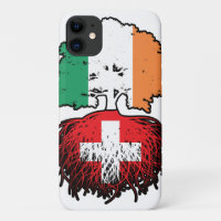 Switzerland Swiss Irish Ireland Tree Roots Flag