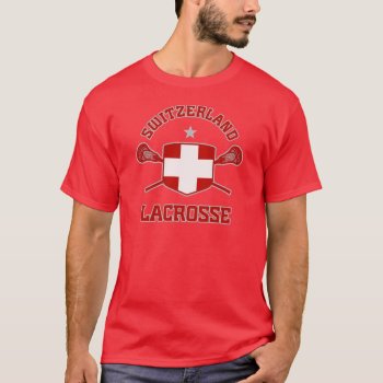 Switzerland T-shirt by laxshop at Zazzle