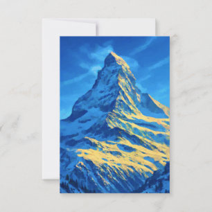 Switzerland The Matterhorn Thank You Card